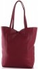 Kožené kabelka shopper bag Vittoria Gotti bordová V299F